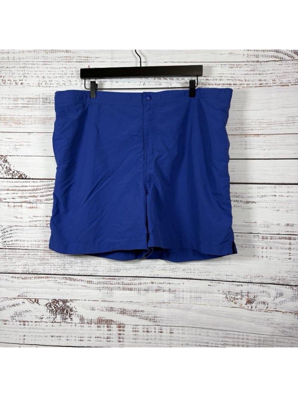 Lands End Blue Nylon Lined Swim Trunks
